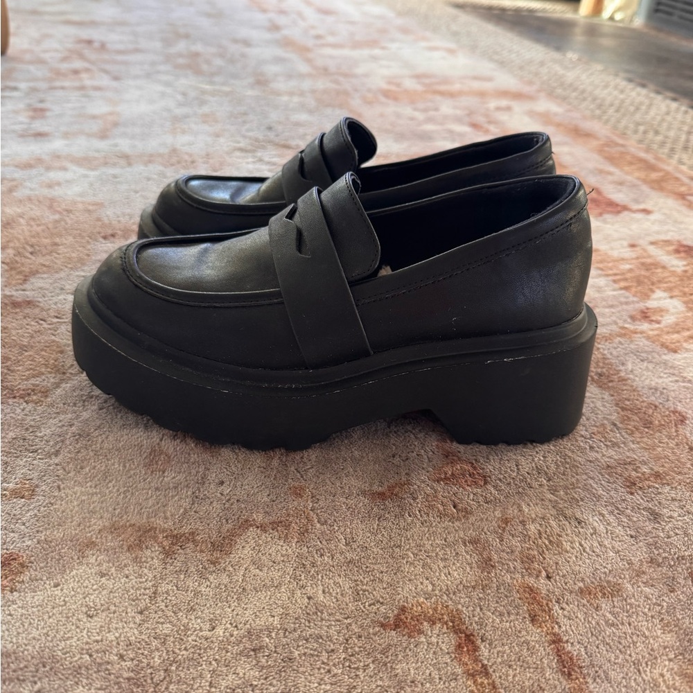 Black Platform Loafers